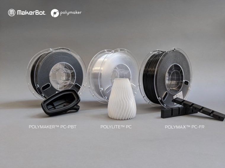 Polymaker Qualifies New Industrial Polycarbonate Materials for MakerBot LABS Experimental Extruder